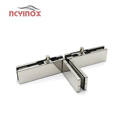 Hardware Příslušenství Tvar T Skleněná svorka Swing Patch Fitting pro skleněné dveře